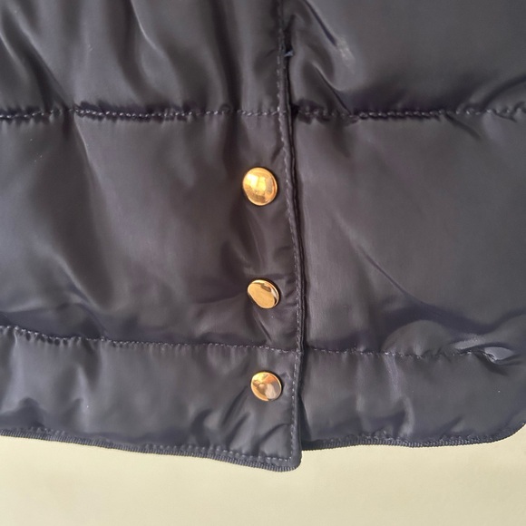 Ci Sono Navy Blue Puffer Vest with Faux Fur Trim, NWOT, XL - Picture 7 of 7